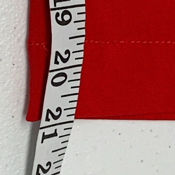 SlimSation Capri Crop Pants sz 2 Red Stretch Pull on Inseam 21" New NWT - Picture 2 of 10